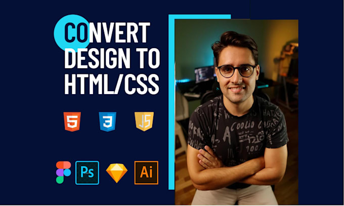 Convert your design to html, css by Code_with_sloba | Fiverr