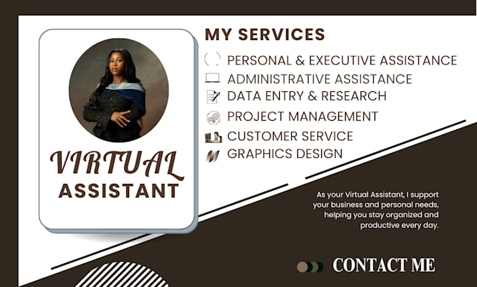 be your executive virtual assistant, admin and personal virtual assistant