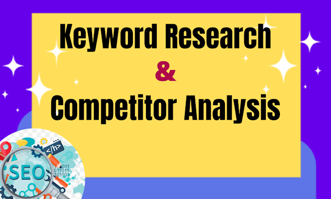 do SEO keyword research, competitor analysis  strategically