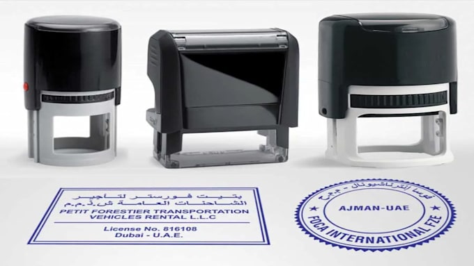 create rubber stamp, digital stamp, seal wax within 1 hours