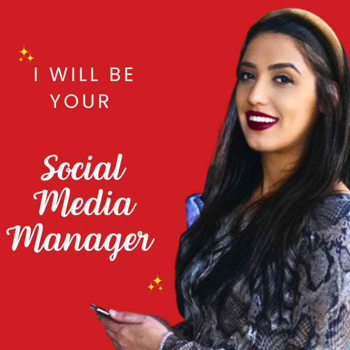 Big Deals! I will be your social media manager  for $100