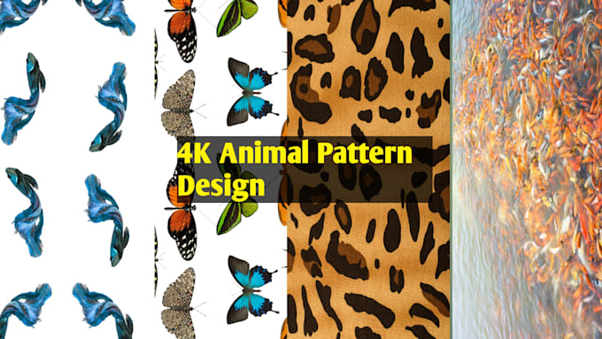 Create a unique animal, 4k pattern designs by Rishabhkumar115 | Fiverr