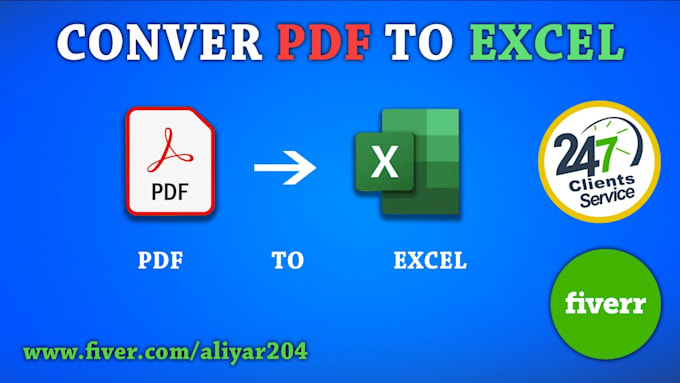covert PDF to excel
