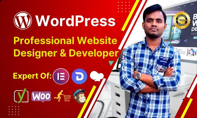 create wordpress website and develop any website with elementor