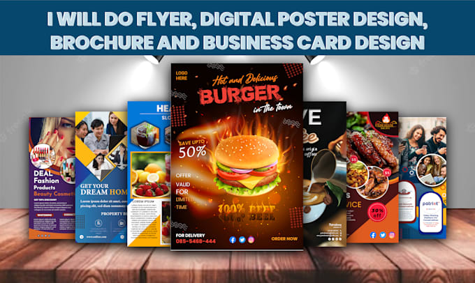 do flyer or digital poster design within 24h