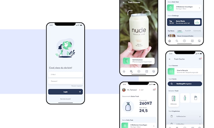 Design modern app ui and interactive prototype by Clara_beu | Fiverr