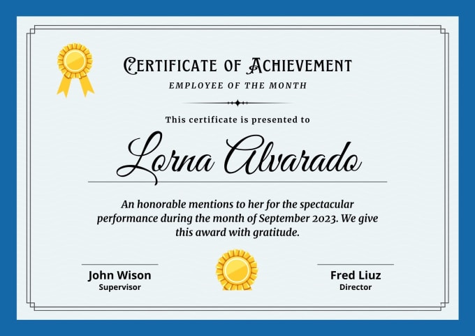 Design a professional award and diploma certificate by Petertech12 Fiverr