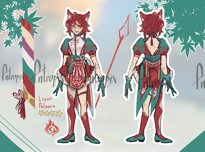 Make a character sheet of your character by Antropix_ | Fiverr