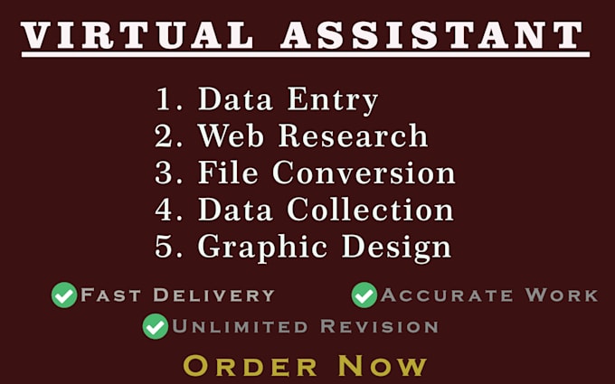 be your creative and executive personal virtual assistant