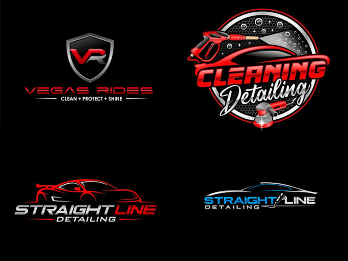 Make luxury auto detailing and car wash logo design by Design_world_62