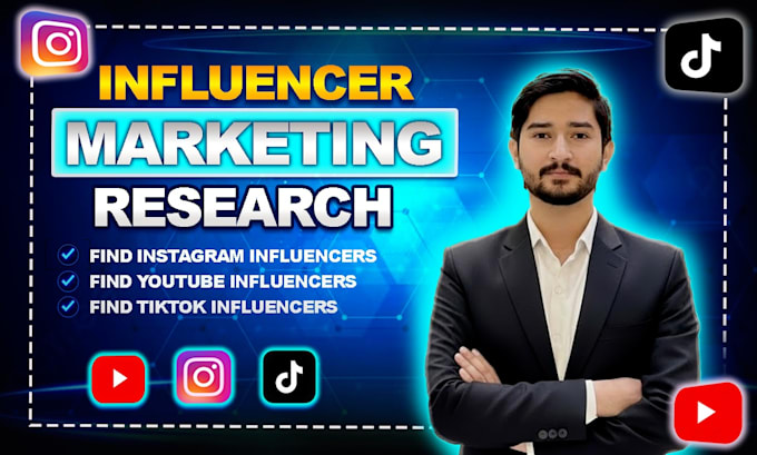 research and find best instagram, youtube, tiktok influencer email lists