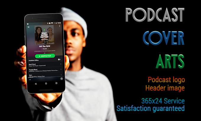 design professional podcast cover art and podcast logo