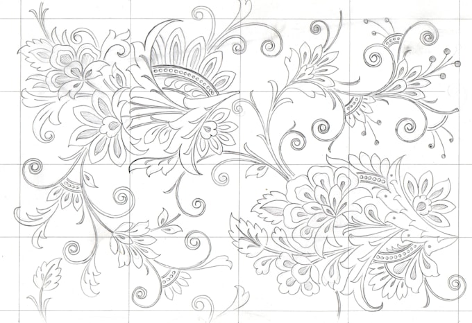 design floral seamless patterns and textile patterns for you