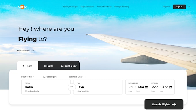 design a landing page in just 1 hour
