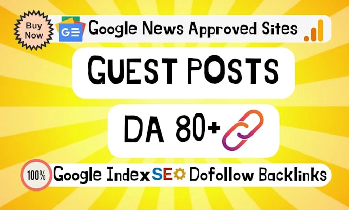 do SEO guest post dofollow high quality backlinks on high traffic site