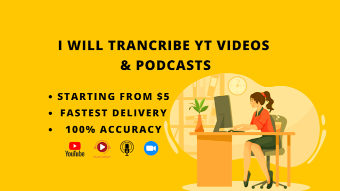 transcribe youtube videos and podcasts