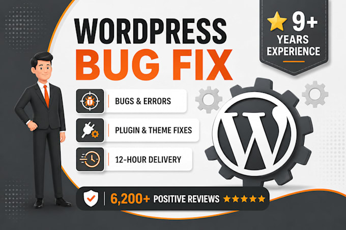 fix wordpress bugs, critical errors, plugin and theme issues
