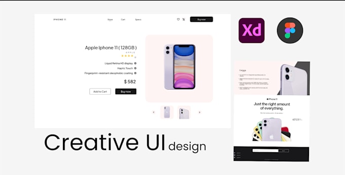 Design creative ui ux design , ui design web design by Masteruzy | Fiverr
