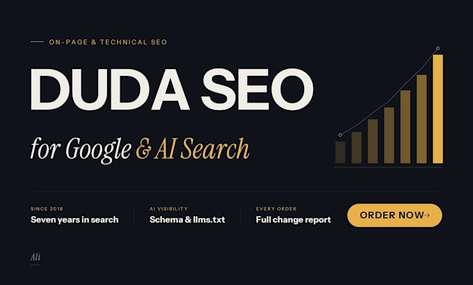 do on page and technical duda SEO for google and ai search