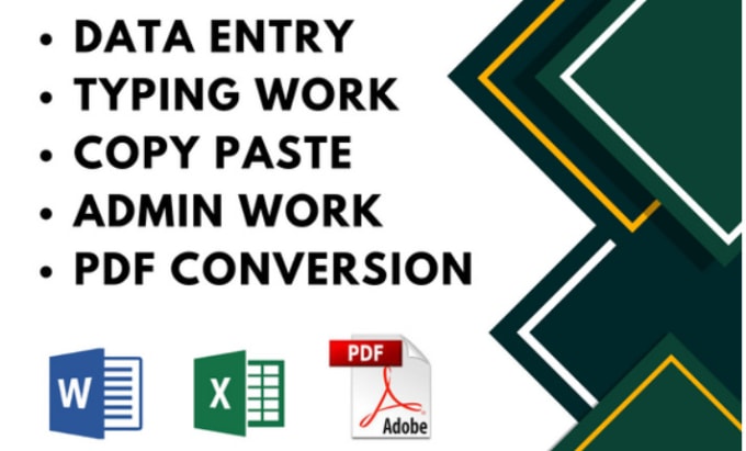 Do Data Entrytyping Work Excel Wordcopy Pasteconversion By Mreimaad Fiverr 0643