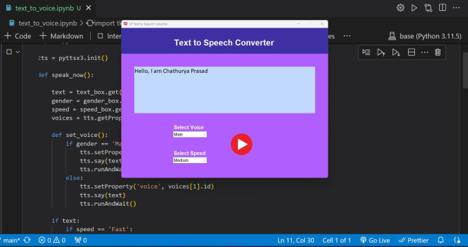 Do python tkinter gui simple projects by Chathuryaprasad | Fiverr