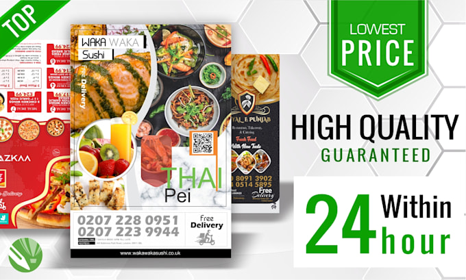 design modern creative restaurant food menu, digital flayers