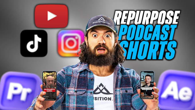 edit and repurpose podcasts into shorts with captions