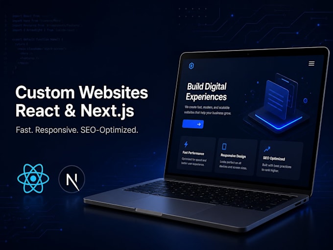 build a custom fullstack website using react and next js