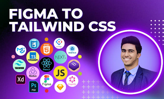 convert figma, psd, xd to tailwind css html reactjs