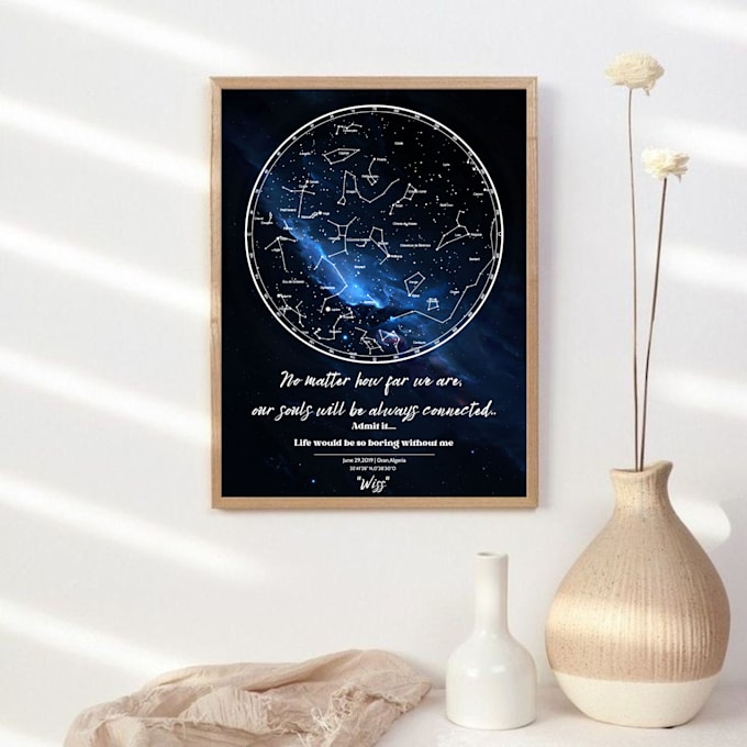 design a printable starmap PDF format for you