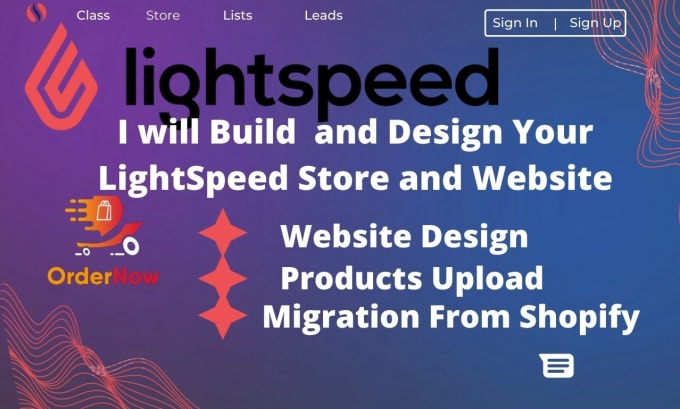 Design lightspeed website lightspeed store ecommerce website by Mosgad techy Fiverr