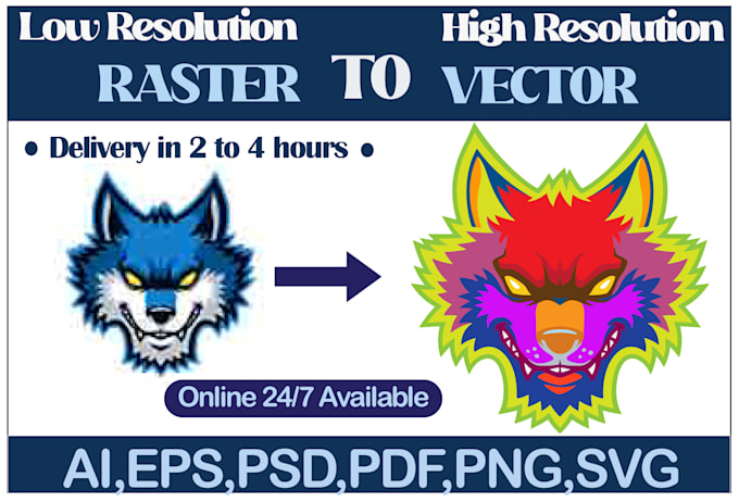 Convert raster logo,image in vector file high resolution by Fahamnawab ...