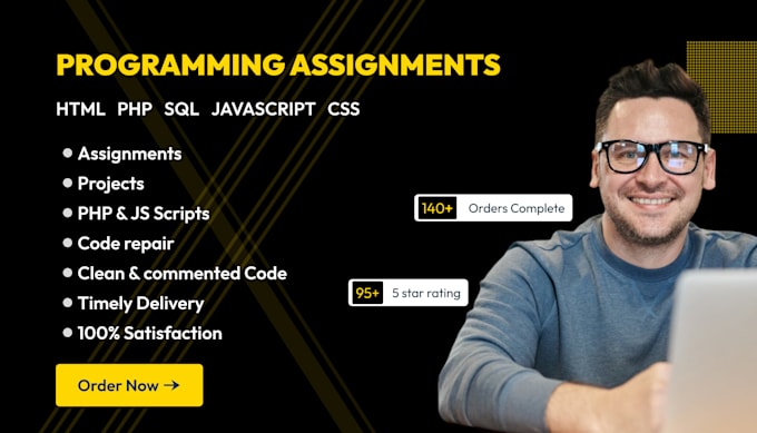 Do web html, css, js, and php programming assignments by Kardikdigital ...