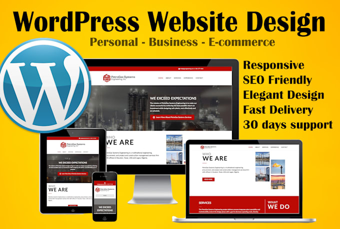 design professional responsive wordpress website