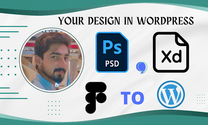 convert xd, figma, PSD to wordpress using elementor