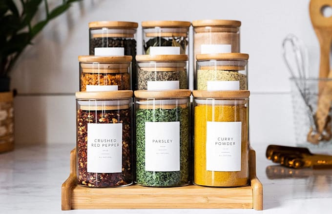share 162 minimalist spice jar labels for your pantry
