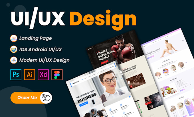 do UI UX design for your business website