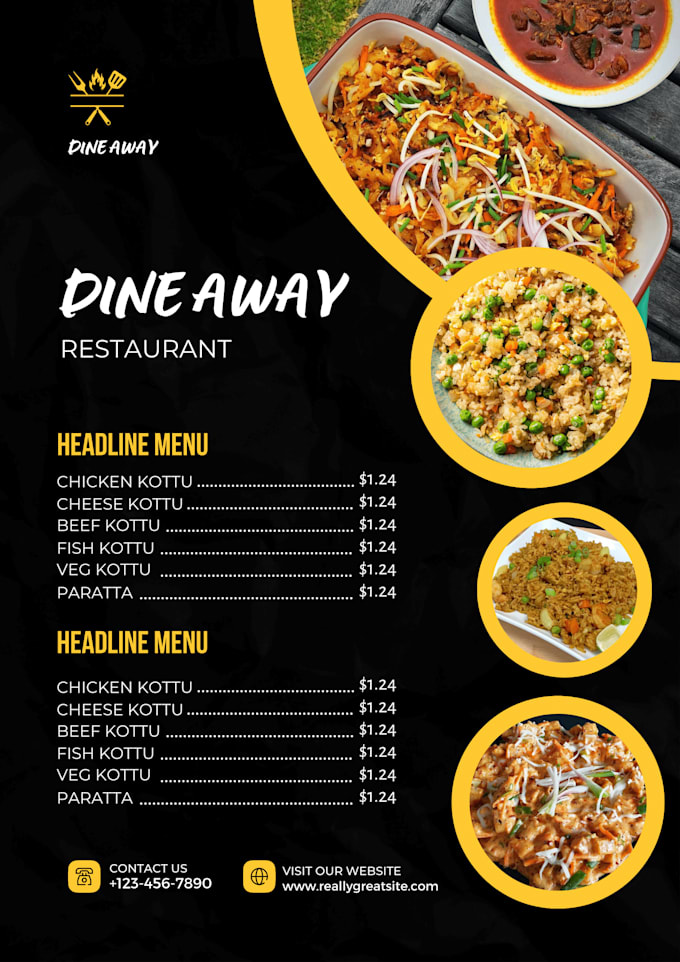 Design Awesome Restaurant Menu Food Menu By Harshanizoysa Fiverr
