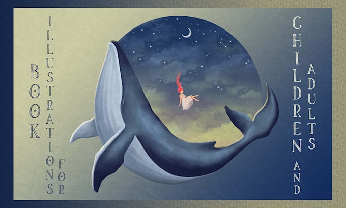 create cute digital illustration for children book design cover originale style