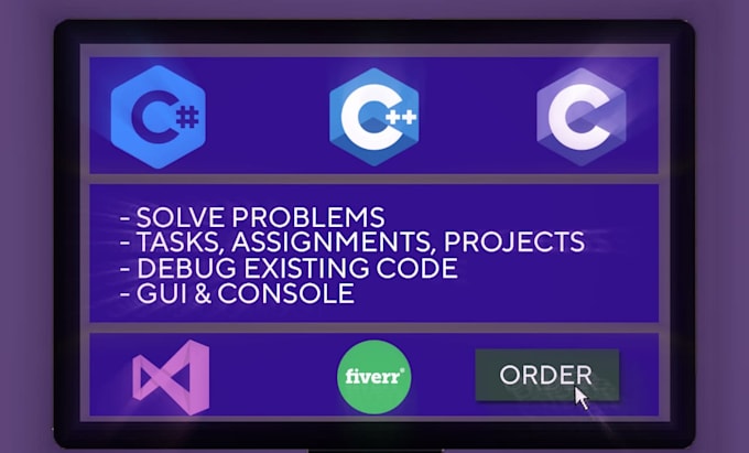 Do c cpp c sharp programming by Aitz_dev | Fiverr