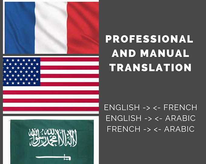 Professionally translate english to french or arabic by Artuurano Fiverr
