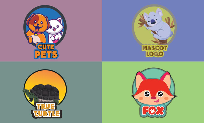 create a cute mascot and creative cartoon logo design