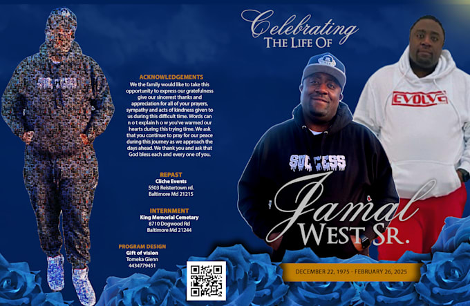 design elegant funeral and obituary programs