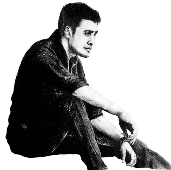 draw charcoal portrait and artistic designs