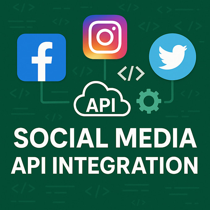 integrate meta facebook API, instagram API, twitter API