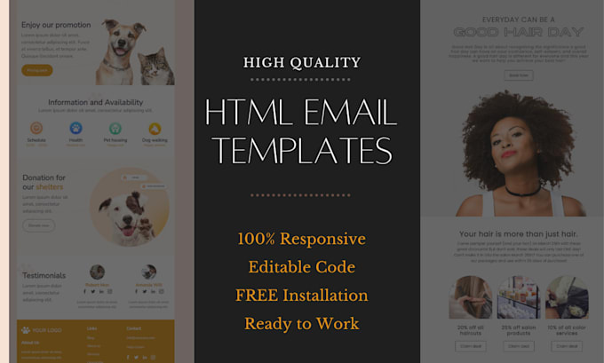 design responsive HTML email template