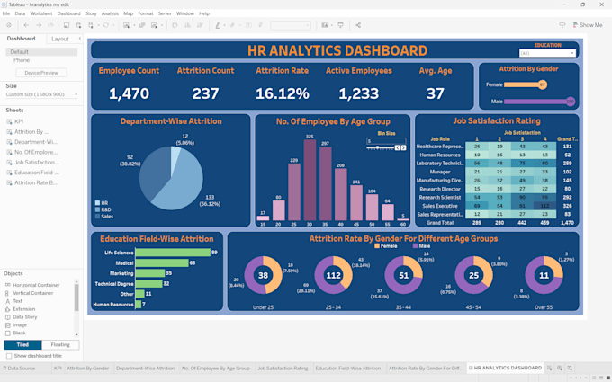 create fascinating and interactive tableau dashboard expert