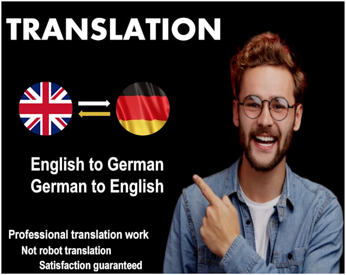 Translate english to german german to english by Godssonn Fiverr