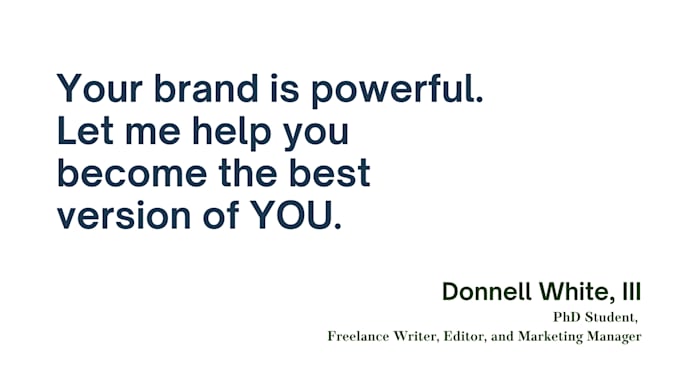 help you fine tune your personal and professional brand