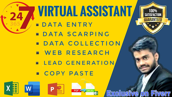 do fastest data entry, data scarping, copy paste, web research, lead generation